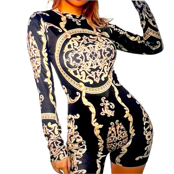 RESTOCKED! NEW CERTAIN GIRL ITALIAN FABRIC INSPIRED ROMPER - Picture 2 of 4